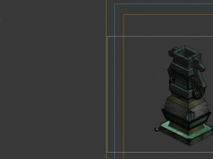 game model - broken bronze device 3 3D Model