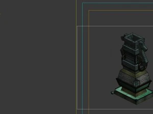 game model - broken bronze device 3 3D Model