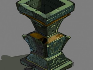 game model - broken bronze device 4 3D Model