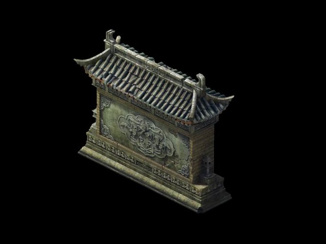 game model - broken walls Modello 3D .c4d .max .obj .3ds .fbx .stl .blend 