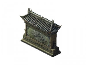game model - broken walls Modello 3D