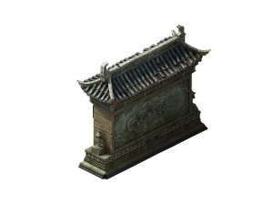 game model - broken walls Modello 3D