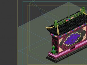 game model - broken walls Modello 3D