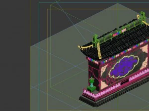 game model - broken walls 3D Model