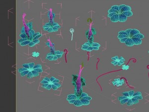 game model - exotic flowers 6 3D Model