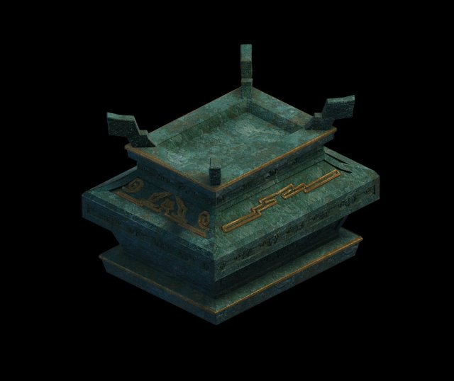 game model - bronze box 3D Model .c4d .max .obj .3ds .fbx .stl .blend 