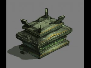 game model - bronze box 3D Model