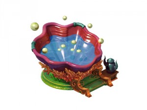 game model - qionghua snow mussel white jade pot 0 3D मॉडल