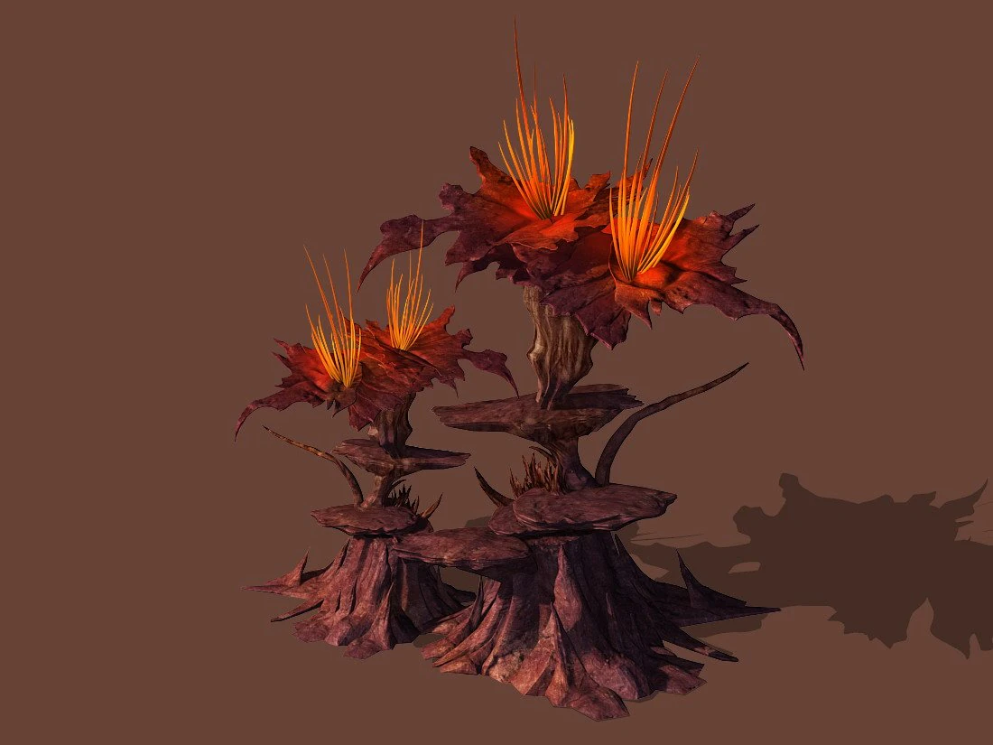 game models - plants in the desert 3D Model .c4d .max .obj .3ds .fbx .stl .blend 