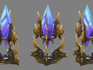 game model - holy circle crystal 01 3D Model