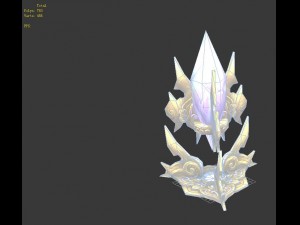 game model - holy circle crystal 01 Model 3D