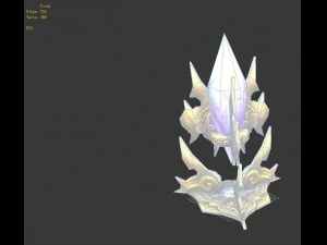 game model - holy circle crystal 01 3D Model