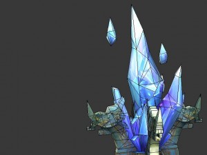 game model - holy circle crystal 02 Model 3D