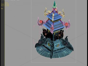 game model - stone carving - tower 3Dモデル