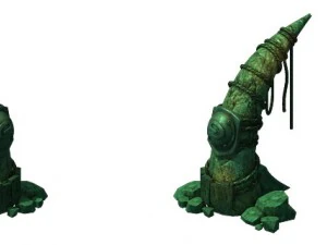 game model - stone teeth 3D Model