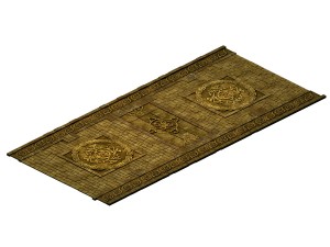 game model - stone carved ground surface 3D Model