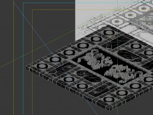 game model - stone carved ground surface 02 Modelo 3D