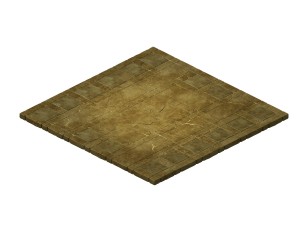 game model - stone carving ground surface 03 3D Model