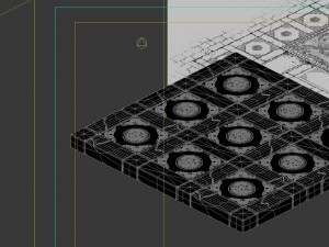 game model - stone carving ground surface 04 Modelo 3D