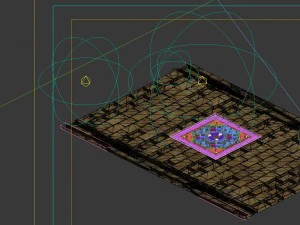 game model - stone carving ground surface 05 3D Model