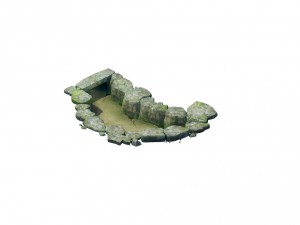 game model - stone masonry ditch 01 3D Модель