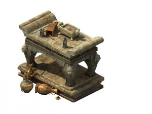 game model - stone for the table Model 3D