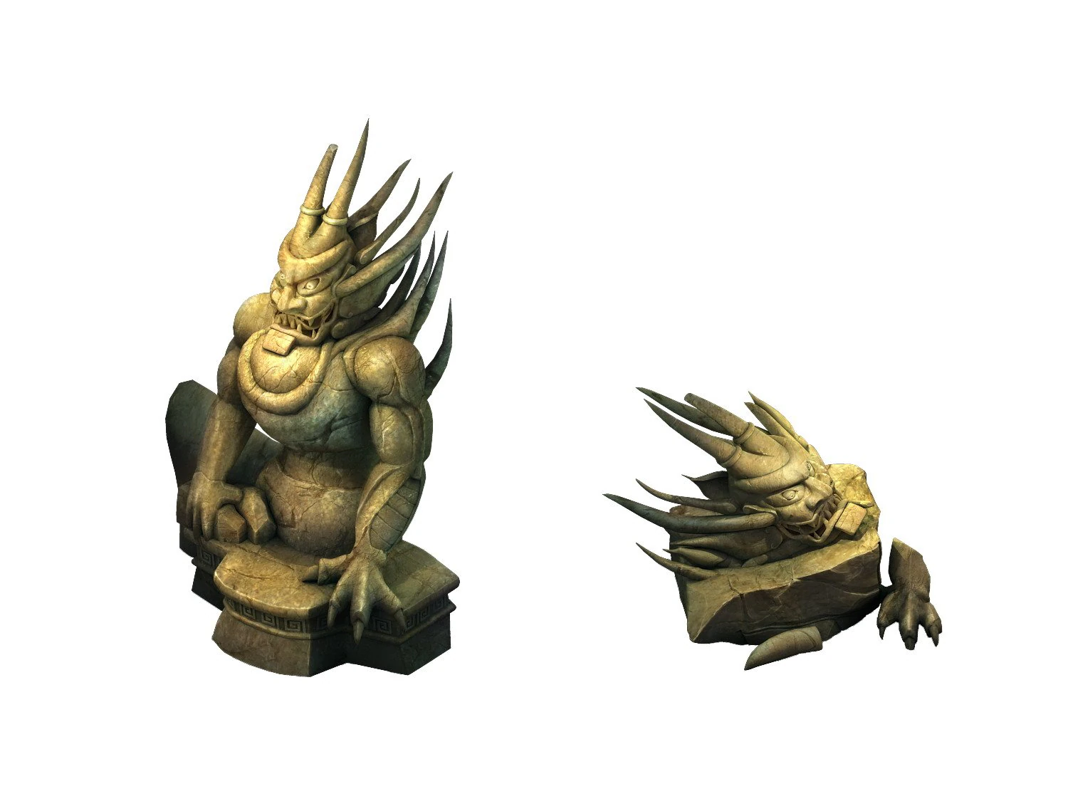 game model - guardian of the tomb of the evil ston 3D Model .c4d .max .obj .3ds .fbx .stl .blend 