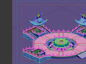 game model - the quartet altar 3D Model