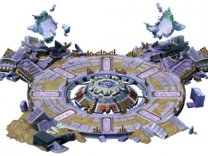 game model - quartet altar old ruins 3D Model