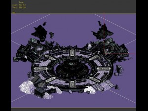 game model - quartet altar old ruins Modèle 3D
