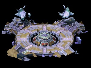 game model - quartet altar old ruins 02 3D-Modell