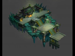 game model - four saints palace Model 3D