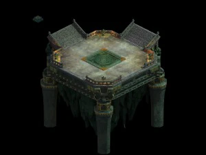 modelo de juego - palacio de los cuatro santos bajo el dise&ntilde;o o Modelo 3D