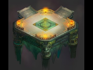 game model - four saints palace under the design o Model 3D