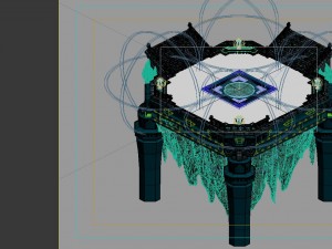 game model - four saints palace under the design o Model 3D
