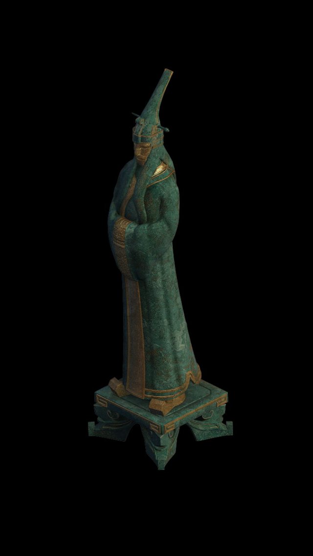 game model - four holy palace demon official civil Modelo 3D .c4d .max .obj .3ds .fbx .stl .blend 