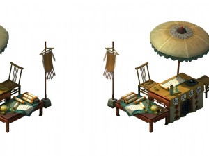 game model - fortune-telling stall 3D Model