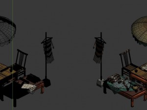 game model - fortune-telling stall 3D Model