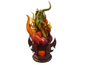 game model - object design - fuhu - furnace 02 3D Model