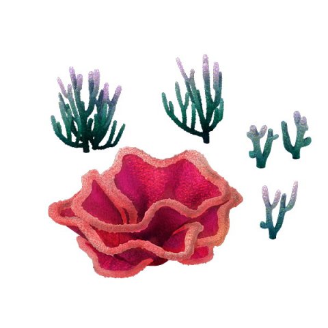 game model - object design - tianjing coral 04 3D 모델 .c4d .max .obj .3ds .fbx .stl .blend 