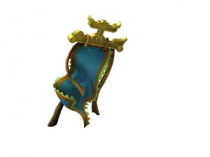 game model - the banner of the military damage 3D Model