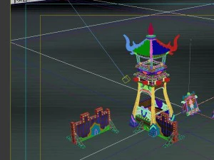 game model - army barracks backdoor 3D Model