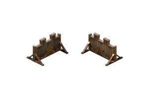 game model - army barracks backdoor 3Dモデル