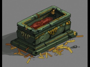 game model - monk corpse vampire Model 3D