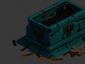 game model - monk corpse vampire Model 3D