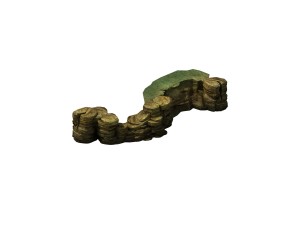 game model - cliff 02 3D-Modell