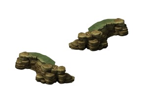 game model - cliff 02 3D-Modell