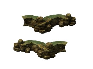 game model - cliff 02 3D-Modell