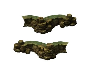 game model - cliff 02 3D Model