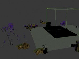game model - cliff 02 3D-Modell